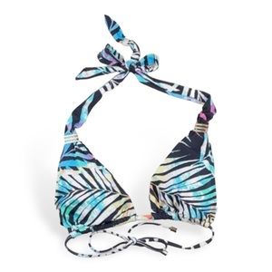 Bar lll Tie-Dyed Halter Bikini Top